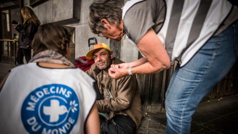 Personne sans-abri. Médecins du Monde. © Olivier Papegnies
