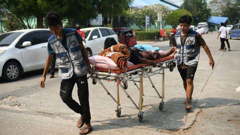 Tremblement de terre au Myanmar. Mars 2025 © Sai Aung MAIN - AFP