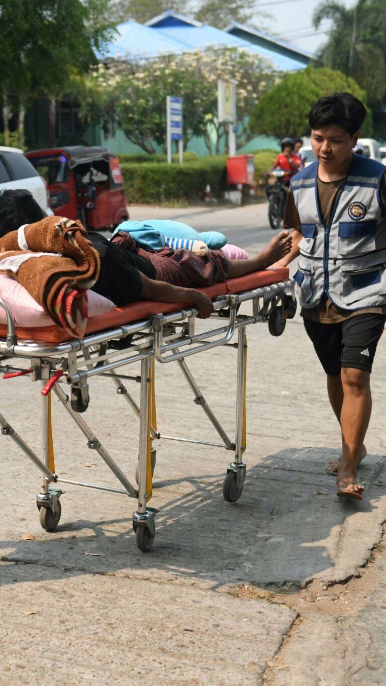 Tremblement de terre au Myanmar. Mars 2025 © Sai Aung MAIN - AFP